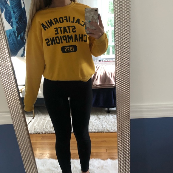 Garage Tops - Comfy Yellow Crewneck